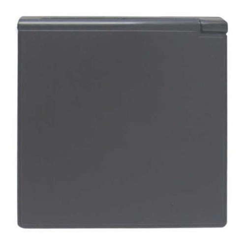 CEE17 16A recessed male socket - male connection - anthracite grey case - CT10835