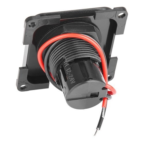  PRESTO black double USB 2x2.5A flush-mount socket outlet - CT10849-1 
