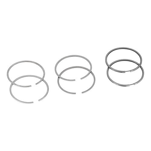 602cc piston ring set for 2cv and derivatives from 1976 - 1,75-2-3,5mm - 74mm - CV10722 