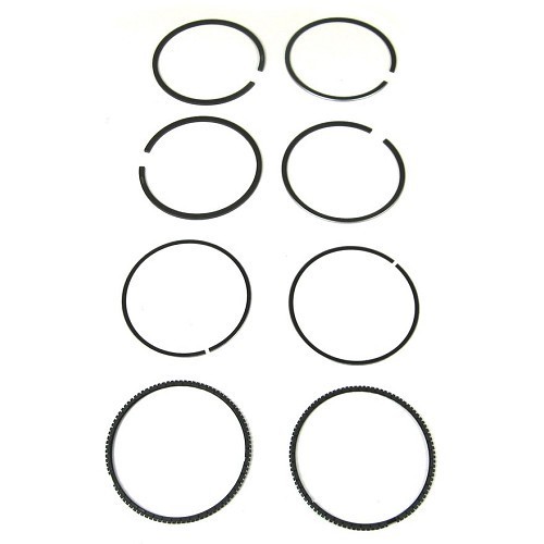  Set of piston rings MAHLE 602cc engine for 2cv after 1976 - 1,75-2-3,5 mm - 74 mm - CV10724 