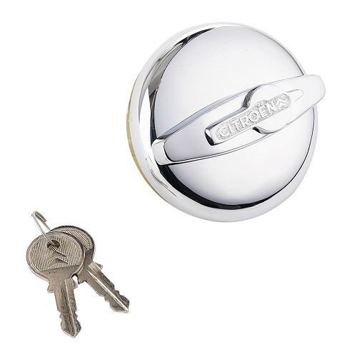     
                
                
    Tank cap with key with logo for Citroën Traction Avant until July 1952 - 65 mm - CV11417
