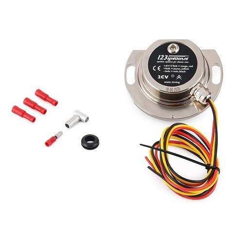     
                
                
    Allumage électronique 123 Ignition pour Citroën 2CV Fourgonnette et dérivés 6V et 12V - CV12007
