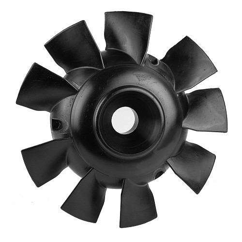  Hélice de ventilateur 9 pales pour 2CV fourgonnette - Noire - CV12356 