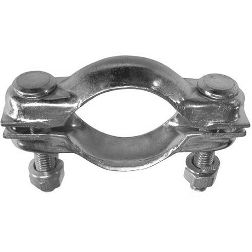  Front and intermediate silencer (horned + torpedo) clamp for AMI cars - Diameter 49mm - CV15480 