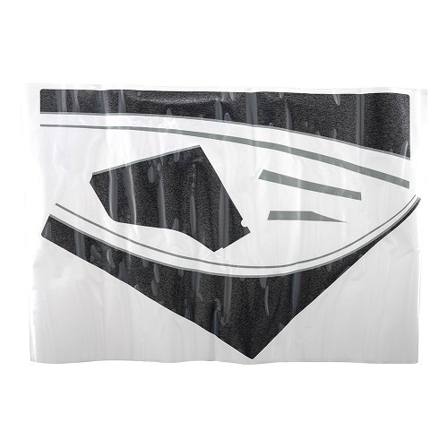 Kit d'autocollants Charleston pour 2CV berline - noir et gris - CV20000