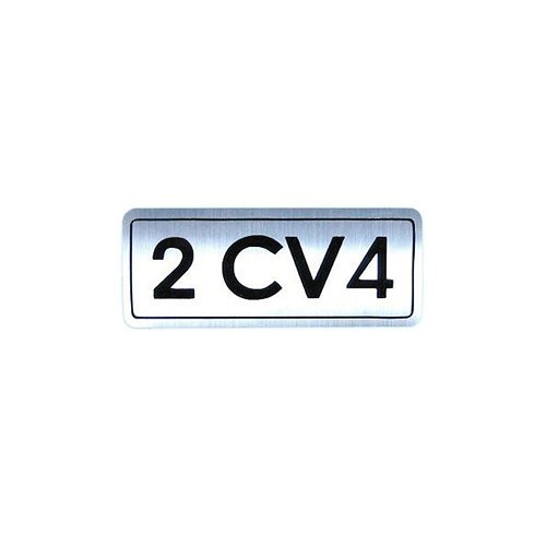  2cv4 emblema autocolante traseiro do tronco depois de 1973 - CV20036 