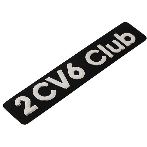     
                
                
    Long rectangular emblem on rear boot - 2cv6 Club - CV20038
