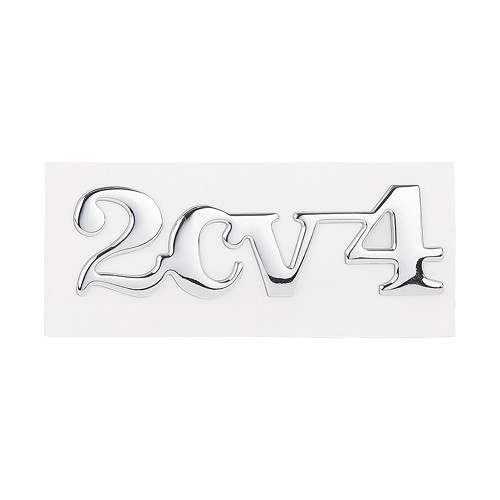  Embleem met opschrift op de achterklep - 2cv4 tot 1973 - CV20062 