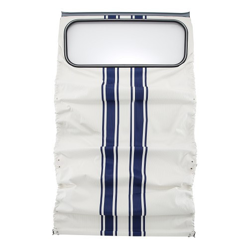     
                
                
    Capote France 3 à fixation extérieure pour 2CV Berline (04/1983-03/1984) - toile renforcée - CV21999
