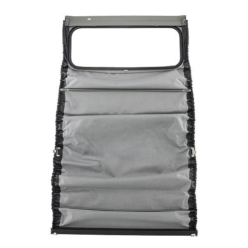  Charcoal grey convertible top with external fittings for 2cv saloon (09/1957-07/1990) - reinforced canvas - CV22000-1 