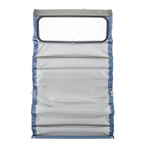 Glacier blue convertible top with external fittings for 2cv saloons (09/1957-07/1990) - small grain canvas - CV22102