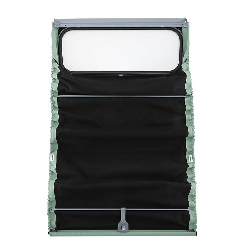  Jade green convertible top with internal fittings for 2cv saloons 57 -> - reinforced canvas - CV22214-1 