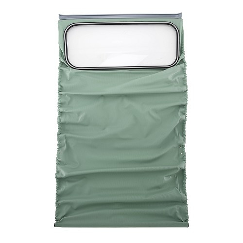     
                
                
    Jade green convertible top with internal fittings for 2cv saloons 57 -> - reinforced canvas - CV22214
