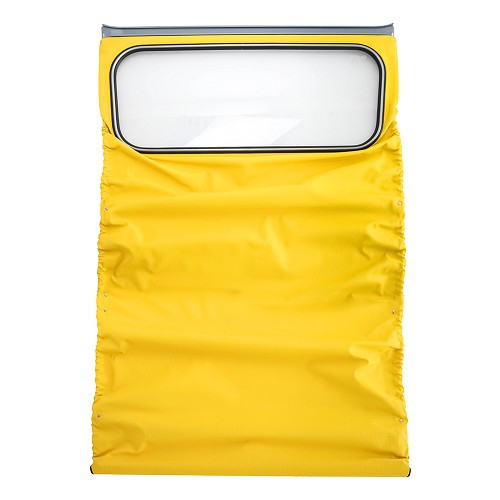     
                
                
    Capote jaune mimosa à fixation intérieure pour 2CV Berline (03/1957-07/1990) toile renforcée - CV22222
