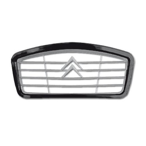  Grey front grille with black edges for 2cv vans from 1974 to 1978 - CV22570 