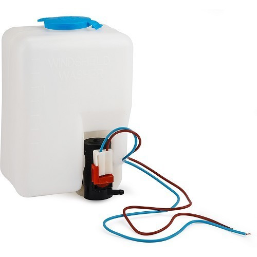  Windscreen washer fluid tank with pump for 2cv cars and derivatives - CV30104 