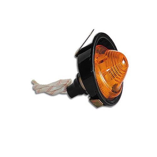     
                
                
    Clignotant avant gauche complet pour 2CV - noir - CV30172
