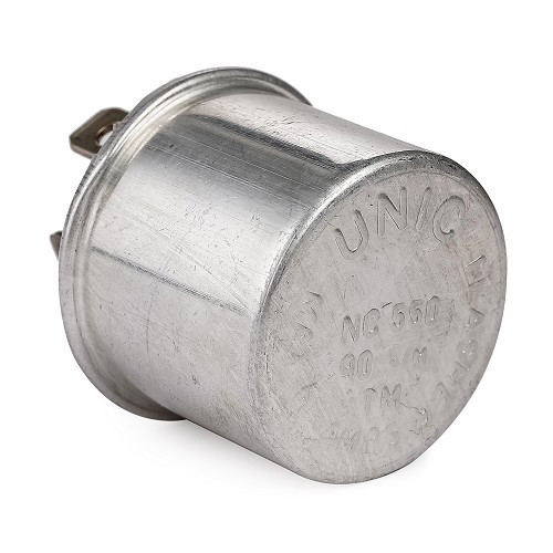 Blinkerzentrale rund 6V Aluminium für 2cv (07/1949-07/1970) - 3 Plots - CV30204