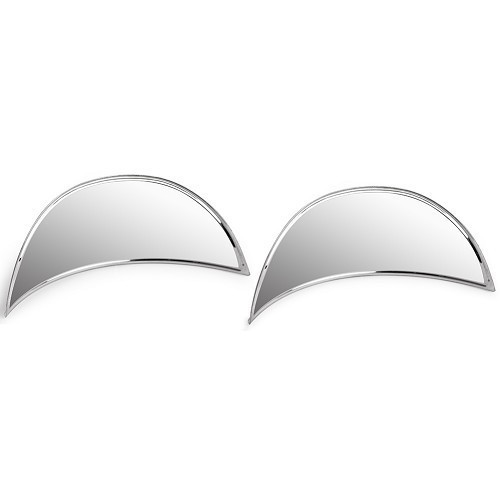  Stainless steel headlight visors for 2cvs - sold in pairs - CV30302 