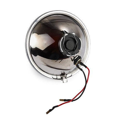 H4 headlamp optic with pilot light and aluminium bezel for 2cv - CV30332