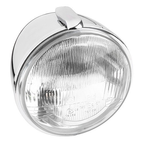  Complete H4 chrome-plated bowl headlight repro for 2cvs - CV30356 