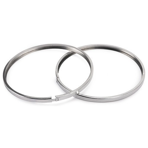     
                
                
    Paire de cerclage de phare aluminium pour 2CV Fourgonnette - qualité origine - CV32319
