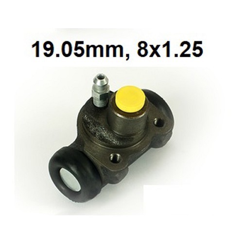  Rear wheel cylinder with 8mm spanner fitting for AK350-400 van -DOT4- after 1969 - 19mm - M8x1.25mm - CV40026-1 