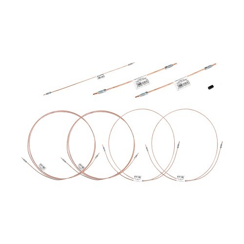     
                
                
    Kit complet de tuyaux de frein pour 2CV à freins avant à tambours - CV40186
