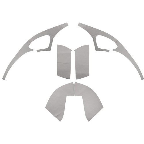     
                
                
    Ensemble de feutrines complet pour 2CV - avec vitres de custode - CV50015
