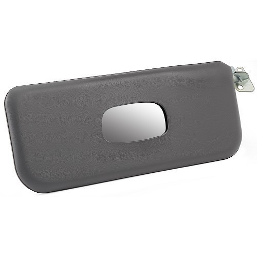Grey right-hand sun visor with metal bracket for 2cv - CV50106