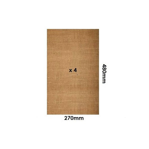 Kit base sedile anteriore asimmetrico per 2cv e derivati - seduta e schienale - CV50144