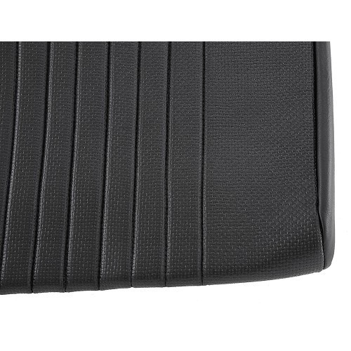  Asymmetrical perforated black leatherette seat and rear seat covers - CV50390-2 