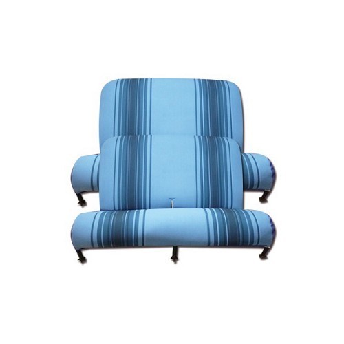  Blue striped front and rear seat covers - CV50396 