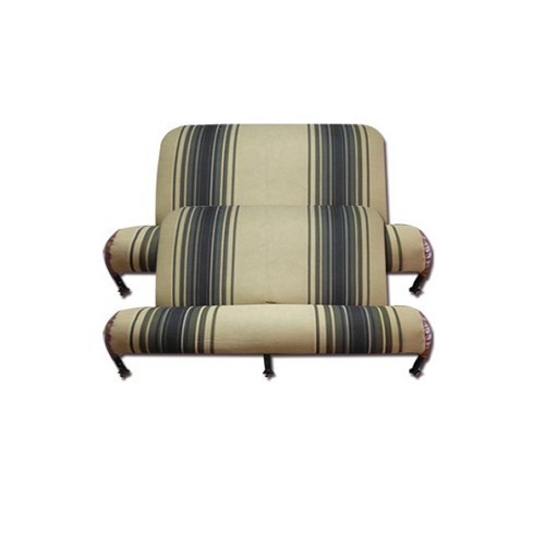  Brown striped front and rear seat covers - CV50410 