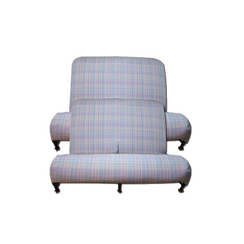  Front and rear bench seat covers in tartan - CV50416 