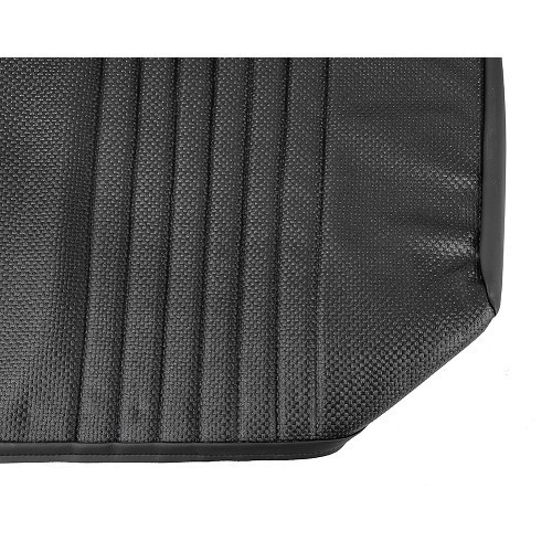  Front and rear seat covers in black perforated leatherette - CV50422-3 