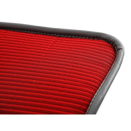 Rear bench cover bayadères for 2cv AZAM (03/1963-09/1967) - red diamond - CV51214