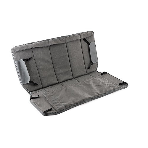 Rear bench cover bayadères for 2cv AZAM (03/1963-09/1967) - red diamond - CV51214