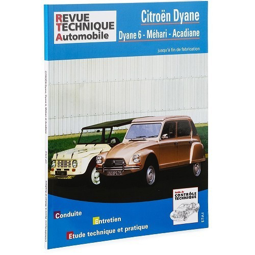  Revue Technique Automobile Citroën Dyane, Acadiane und Méhari - CV70132 