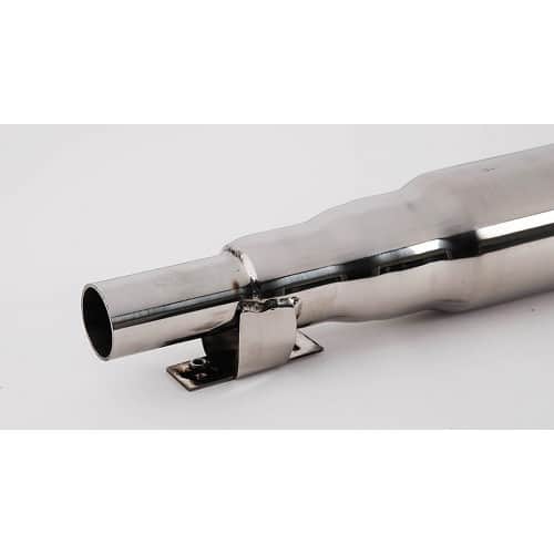  Centre exhaust silencer (torpedo) for DYANE and Acadiane - STAINLESS STEEL - CV73186-1 