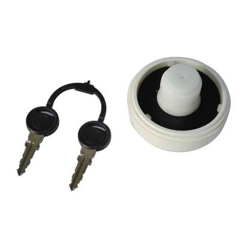  Plug WITH WHITE barrel for WATER OR FUEL tanks - motorhomes, caravans. - CW10140-1 