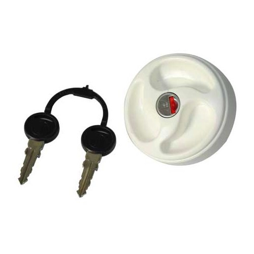  Plug WITH WHITE barrel for WATER OR FUEL tanks - motorhomes, caravans. - CW10140 