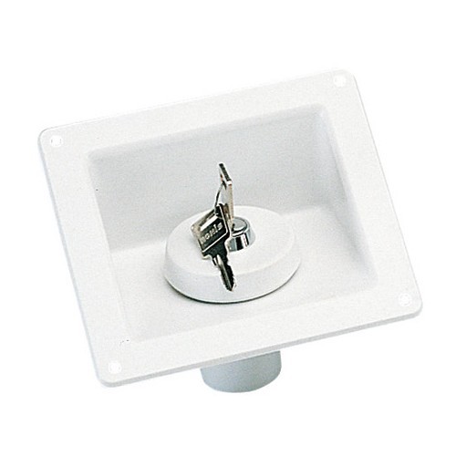  Keyed cap for 158x137 mm Chantal white tank filler cup - motorhomes and caravans. - CW10150-2 