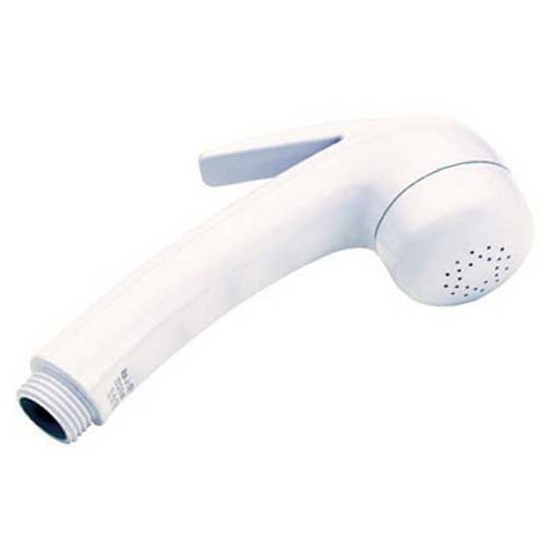  ASIA white hand shower male 15x21 - no bend - CW10203 