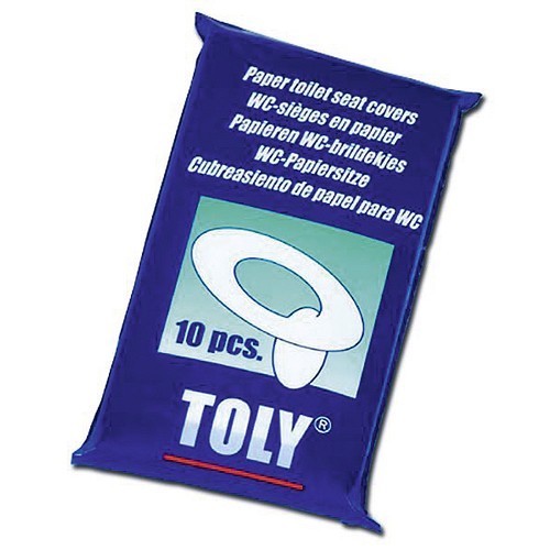  Kit de 10 protecciones de inodoro para WC químicos - CW10314 