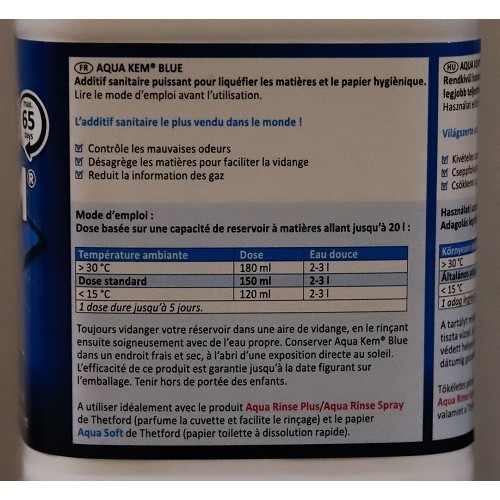 Additif AQUA KEM Blue 2L THETFORD - CW10352