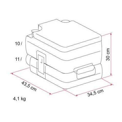  WC portatile Bi-Pot 30 Fiamma - camper e roulotte - CW10363-2 