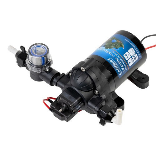 Diaphragm pump with pre-filter - 7l min 1.4 bar 12V CARBEST - CW11108