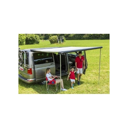     
                
                
    Markise F40 Van 270 Gehäuse und Füße schwarz Stoff Royal Grey Fiamma - Zweite Wahl - CX12438
