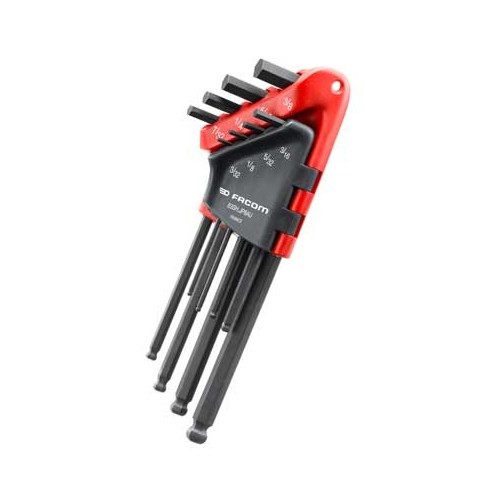  FACOM male hex key, 6-sided - Sizes in inches - FA29077 